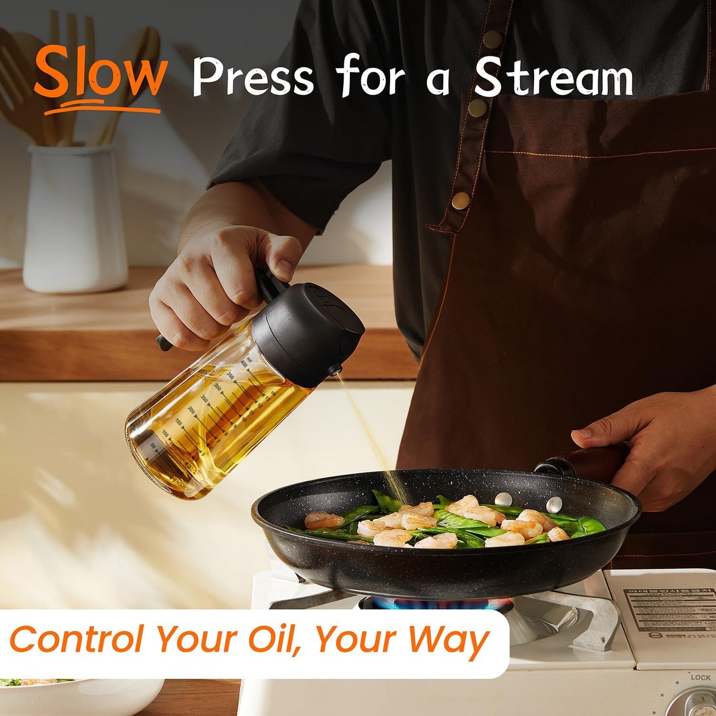 OliveMist Glass Oil Sprayer Kitchen