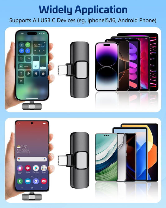 Pocket Wireless Lavalier Clip On Mic