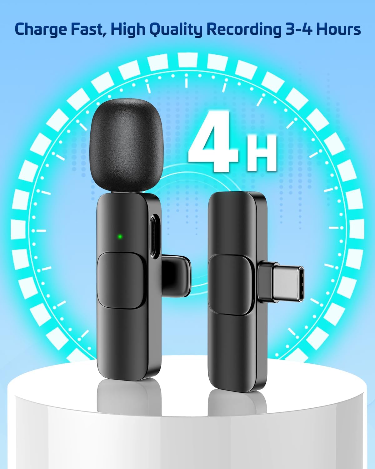 Pocket Wireless Lavalier Clip On Mic